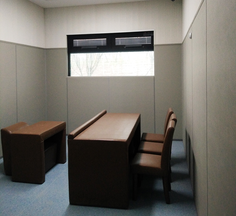 株洲紀檢委談話室防撞軟包安裝案例